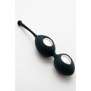 Вагинальные шарики со смещенным центром тяжести Silicone Ben Wa Balls черные