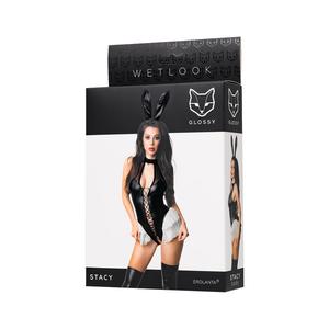 Боди Glossy Stacy из материала Wetlook, M