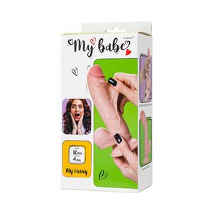 Фаллоимитатор My Babe My Honey, TPE, телесный, 18х4 см
