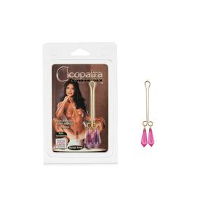 Зажимы для половых губ Cleopatra Collection Clitoral Jewelry с кристаллами фиолетовые