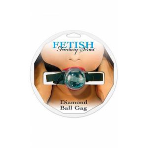 Кляп голубой DIAMOND BALL GAG